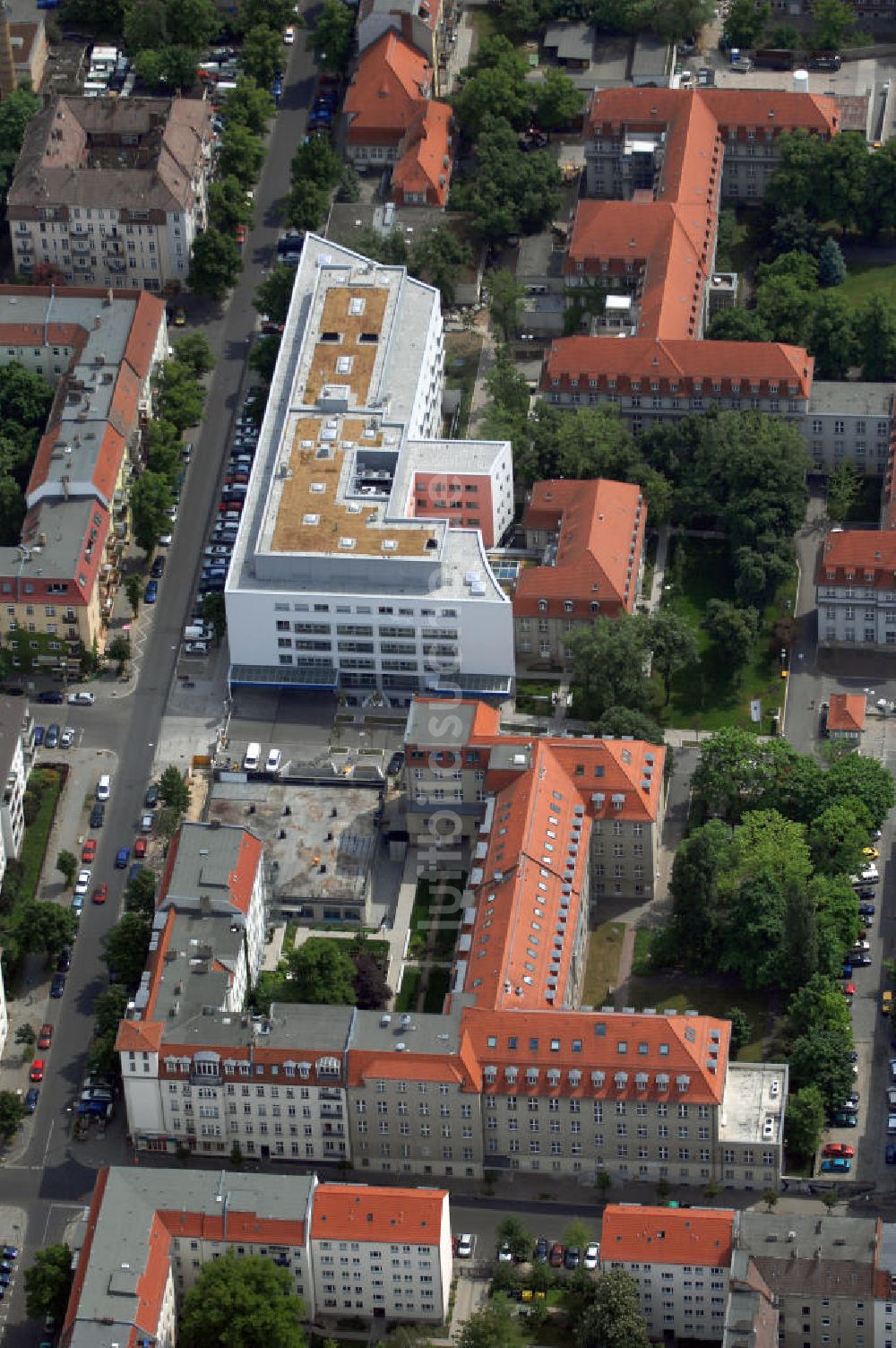 Luftaufnahme Berlin - Oskar-Ziethen-Krankenhaus Lichtenberg / Sana Klinikum