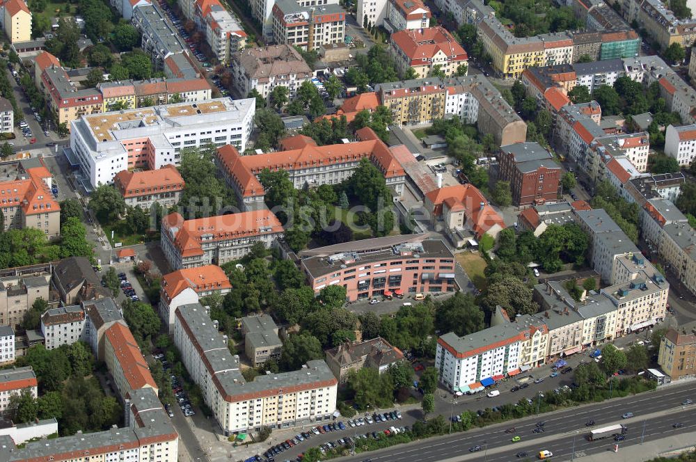 Berlin von oben - Oskar-Ziethen-Krankenhaus Lichtenberg / Sana Klinikum