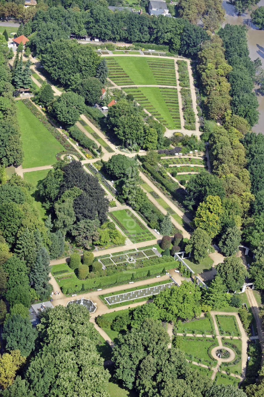 Forst aus der Vogelperspektive: Ostdeutscher Rosengarten Forst