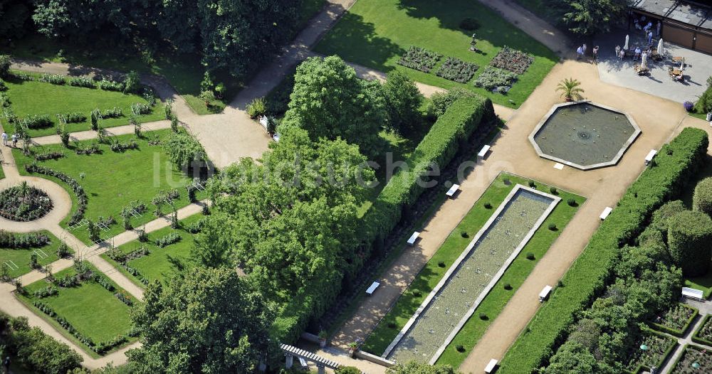 Luftaufnahme Forst - Ostdeutscher Rosengarten Forst