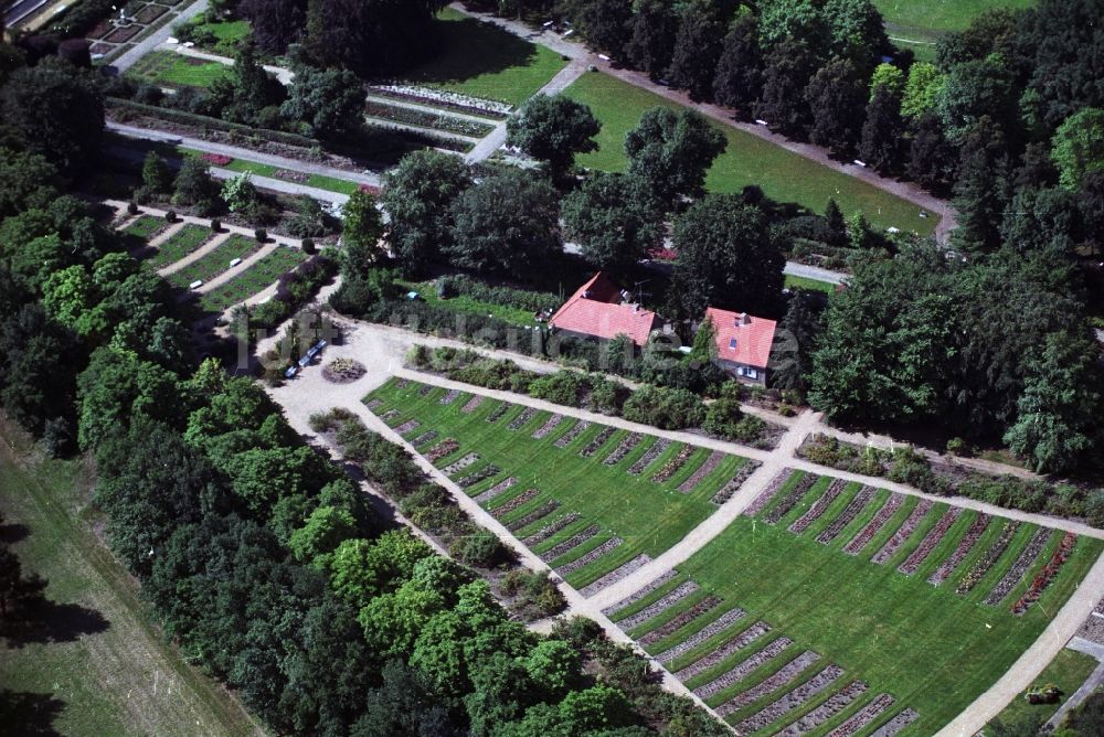 Luftbild Forst - Ostdeutscher Rosengarten Forst im Bundesland Brandenburg