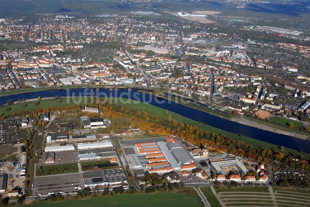 Dresden aus der Vogelperspektive: Ostragehege Dresden