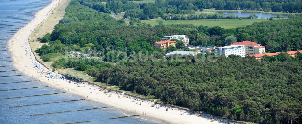 Zempin aus der Vogelperspektive: Ostsee-Strand von Zempin in Mecklenburg-Vorpommern