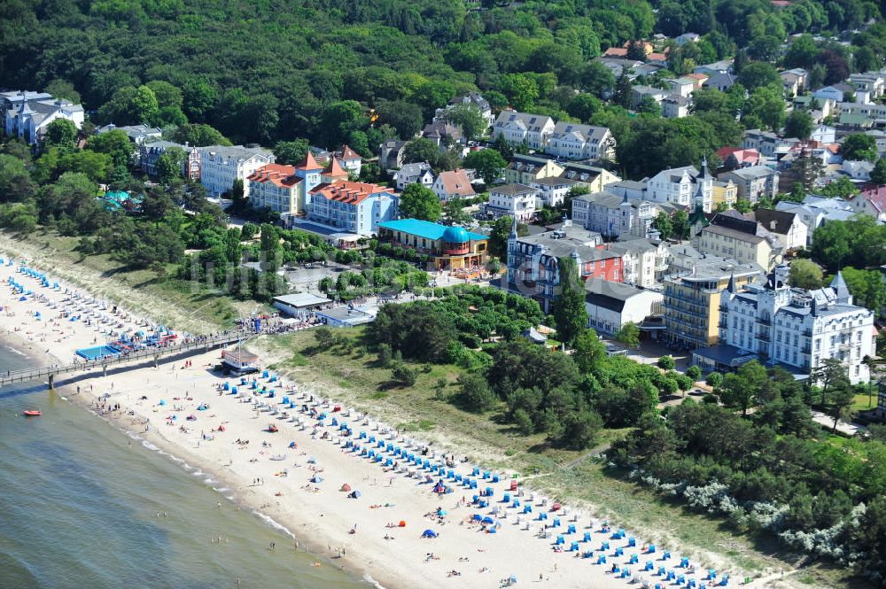 Luftbild Zinnowitz - Ostsee-Strand von Zinnowitz in Mecklenburg-Vorpommern