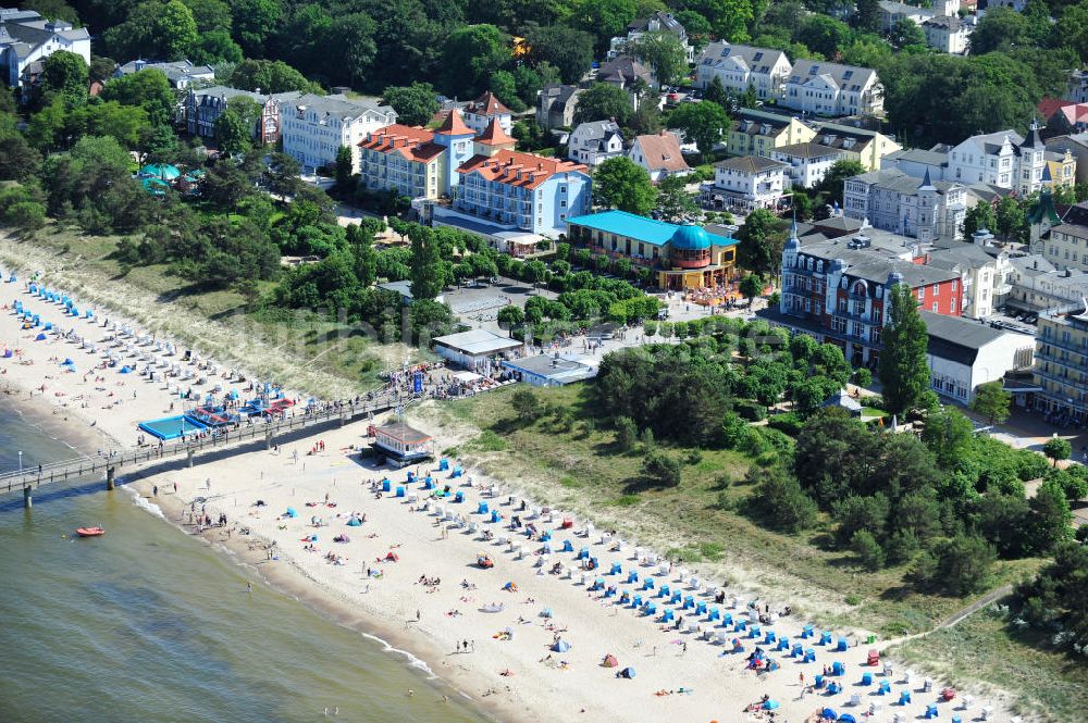 Luftaufnahme Zinnowitz - Ostsee-Strand von Zinnowitz in Mecklenburg-Vorpommern