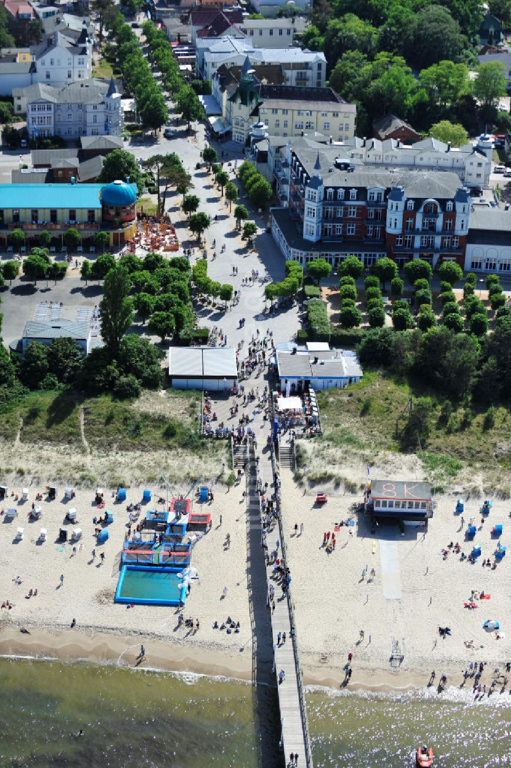 Luftbild Zinnowitz - Ostsee-Strand von Zinnowitz in Mecklenburg-Vorpommern