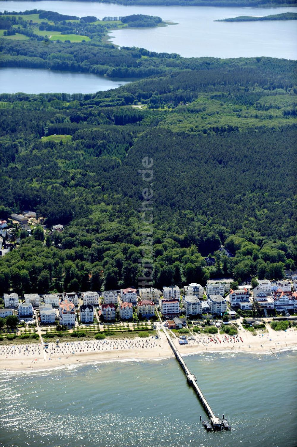 Bansin aus der Vogelperspektive: Ostseebad Bansin in Mecklenburg-Vorpommern