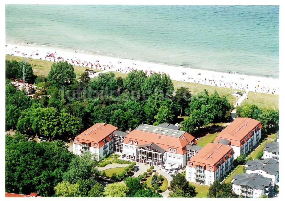 Ostseebad Boltenhagen aus der Vogelperspektive: Ostseebad Boltenhagen Seehotel GROSSHERZOG