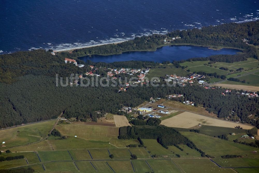 Kölpinsee von oben - Ostseebad Kölpinsee an der Küste zur Ostsee auf der Insel Usedom im Bundesland Mecklenburg-Vorpommern