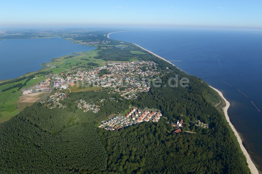 Luftbild Koserow - Ostseebad Koserow an der Küste zur Ostsee auf der Insel Usedom im Bundesland Mecklenburg-Vorpommern