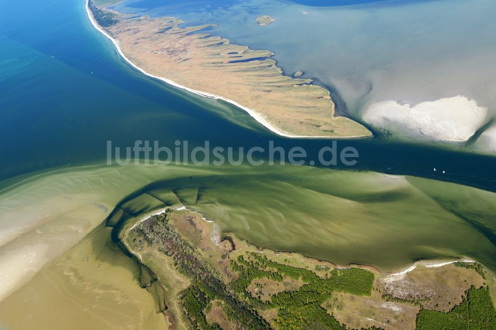 Luftbild Insel Hiddensee - Ostseeküste in Insel Hiddensee im Bundesland Mecklenburg-Vorpommern