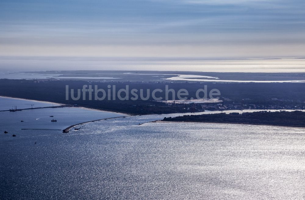 Luftbild Swinemünde - Ostseeküste vor Swinemünde in Westpommern in Polen