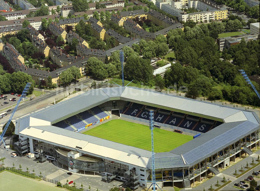 Rostock von oben - Ostseestadion Rostock