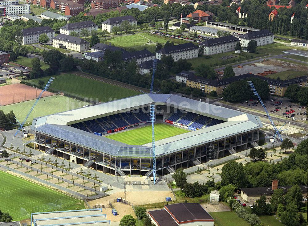 Rostock von oben - Ostseestadion Rostock