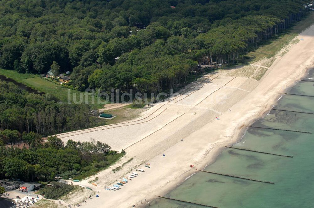 Luftbild Graal-Müritz - Ostseestrand bei Graal-Müritz in Mecklenburg-Vorpommern