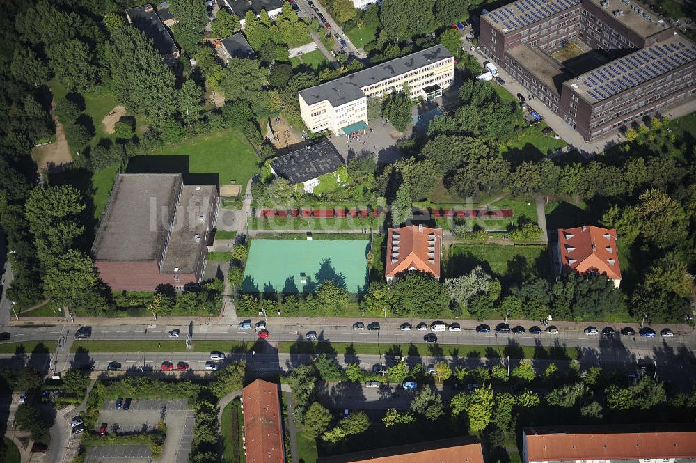 Berlin Weißensee aus der Vogelperspektive: OSZ Gastgewerbe Brillat-Savarin-Schule in Berlin