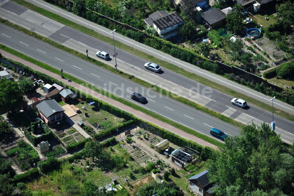 Brandenburg aus der Vogelperspektive: Otto Sidow Straße Brandenburg / Havel