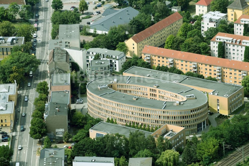 Potsdam aus der Vogelperspektive: Oval des Büropark Sanssouci in Potsdam im Bundesland Brandenburg