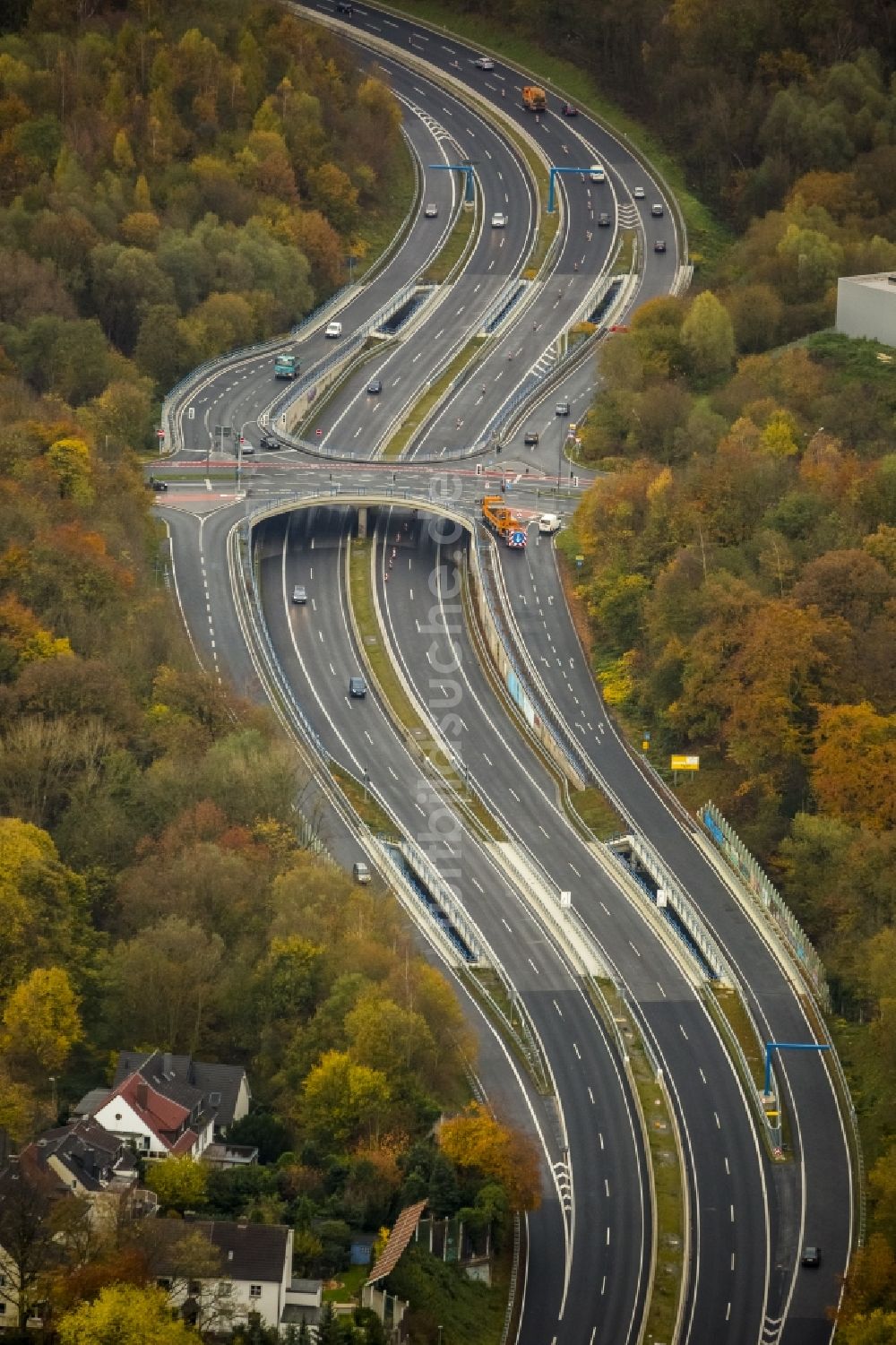 Bochum von oben - Oviedo-Ring in Bochum im Bundesland Nordrhein-Westfalen