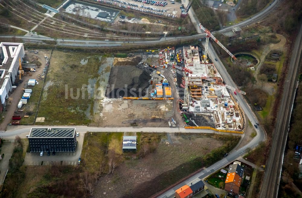 Essen aus der Vogelperspektive: PACT Zollverein in der ehemaligen Waschkaue der Kokerei Zollverein in Essen im Bundesland Nordrhein-Westfalen