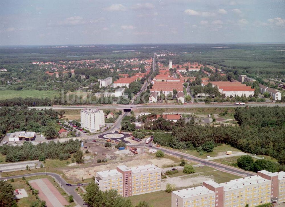 Luftaufnahme Schwarzheide / BRB - PAGE - Hotel am Werksgelände der BASF - Schwarzheide.