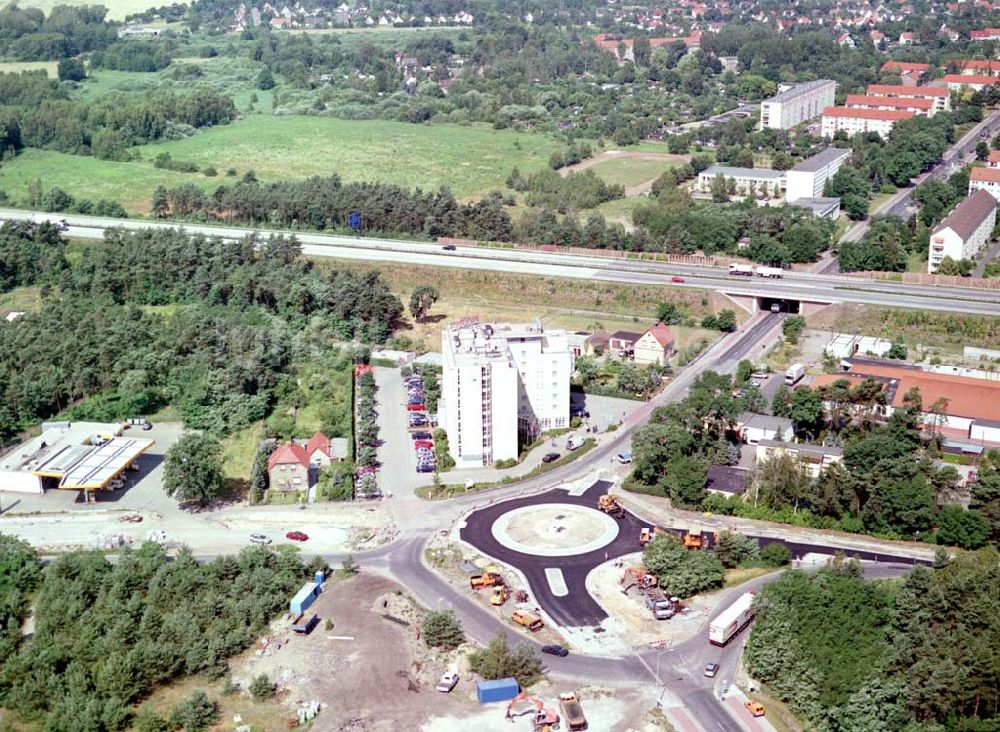 Schwarzheide / BRB von oben - PAGE - Hotel am Werksgelände der BASF - Schwarzheide.