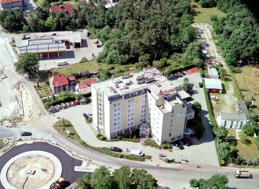 Luftbild Schwarzheide / BRB - PAGE - Hotel am Werksgelände der BASF - Schwarzheide.