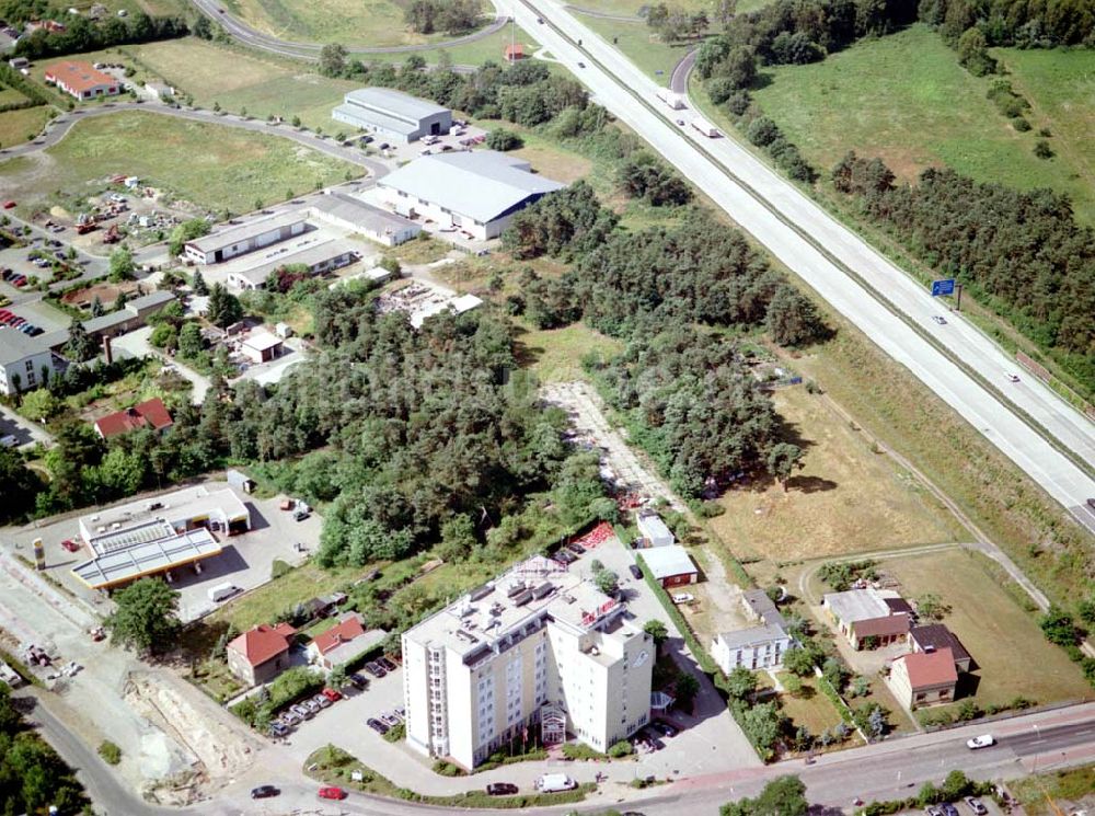 Luftaufnahme Schwarzheide / BRB - PAGE - Hotel am Werksgelände der BASF - Schwarzheide.