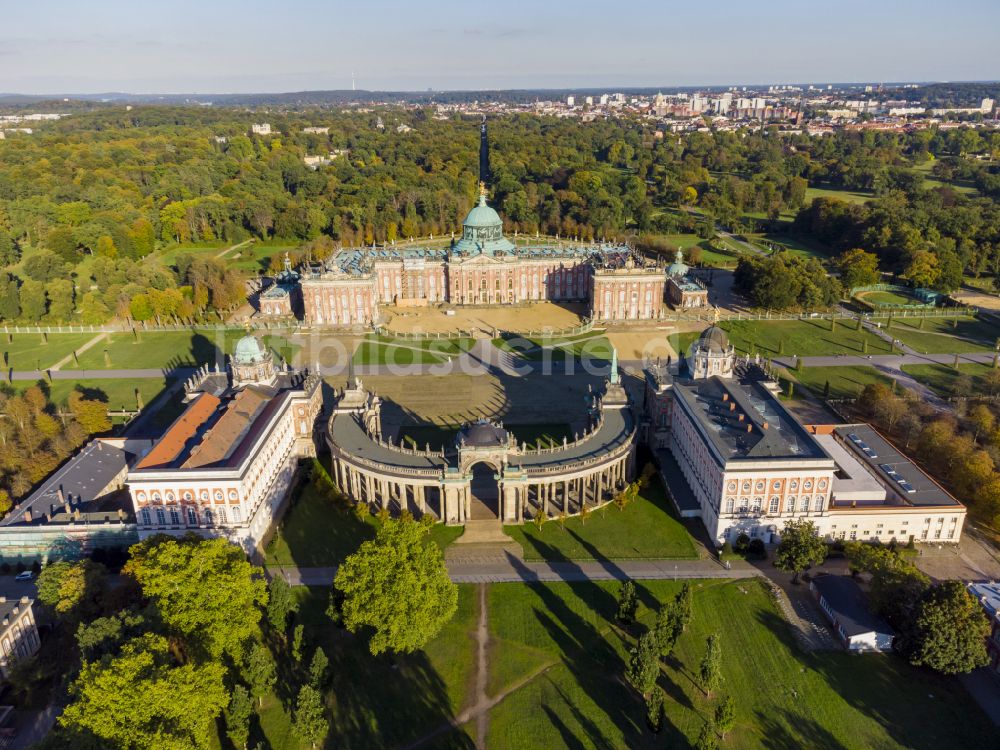 Luftbild Potsdam - Palais Communs in Potsdam im Bundesland Brandenburg