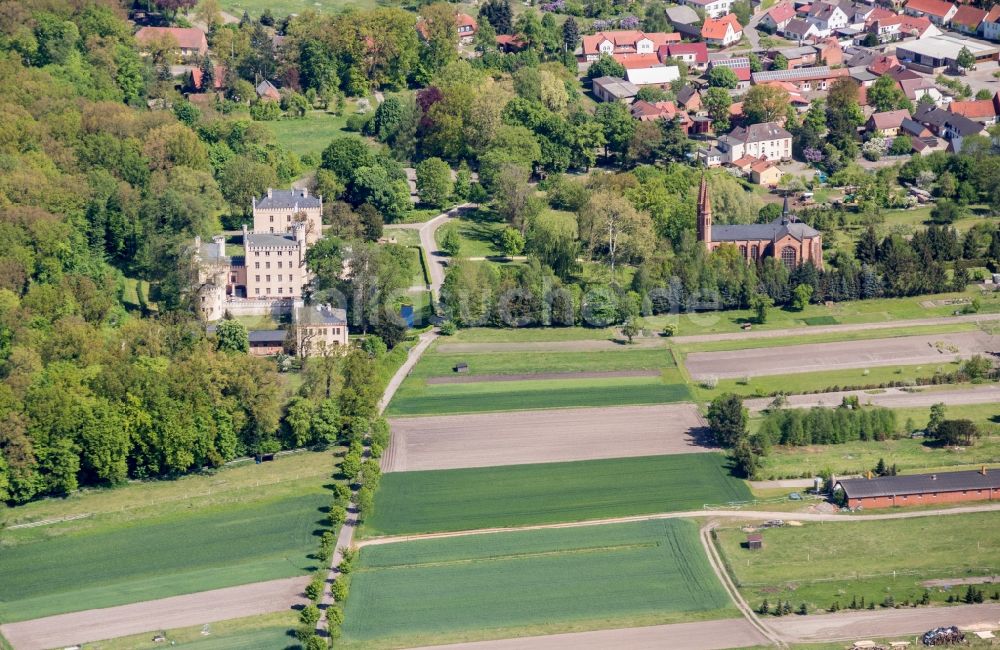 Luftaufnahme Gardelegen - Palais des Jagdschloss Letzlingen in Gardelegen im Bundesland Sachsen-Anhalt, Deutschland