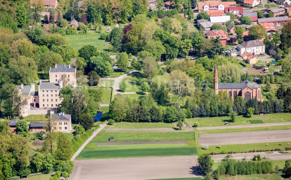 Luftbild Gardelegen - Palais des Jagdschloss Letzlingen in Gardelegen im Bundesland Sachsen-Anhalt, Deutschland