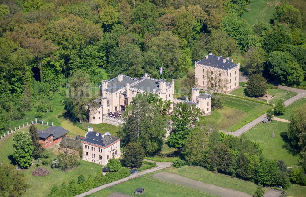 Luftaufnahme Gardelegen - Palais des Jagdschloss Letzlingen in Gardelegen im Bundesland Sachsen-Anhalt, Deutschland