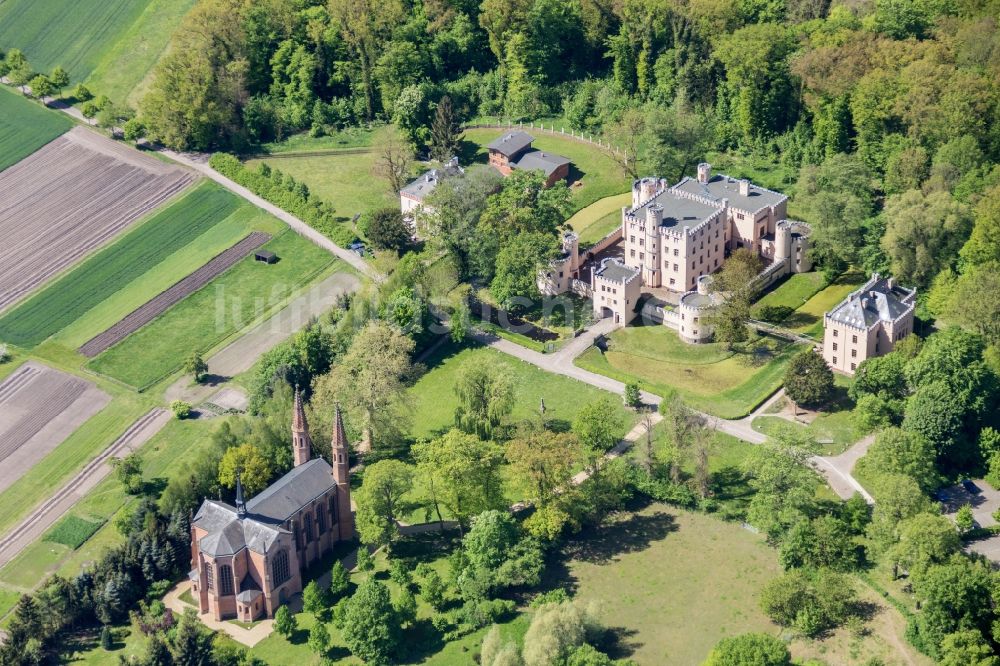 Luftaufnahme Gardelegen - Palais des Jagdschloss Letzlingen in Gardelegen im Bundesland Sachsen-Anhalt, Deutschland