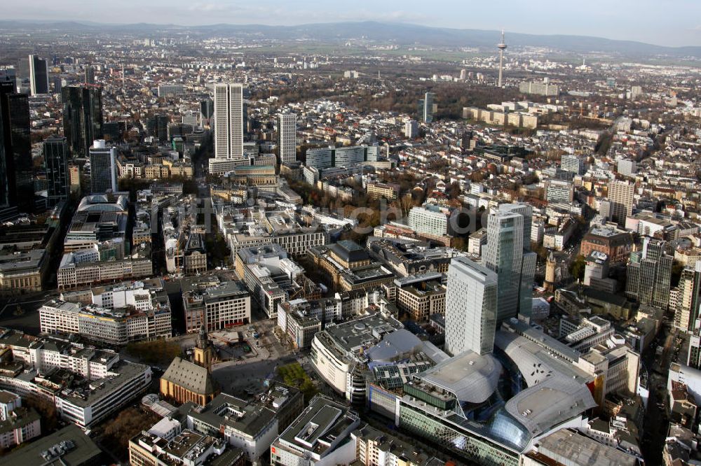 Luftaufnahme Frankfurt am Main - Palais Quartier und Katharinenkirche in Frankfurt am Main