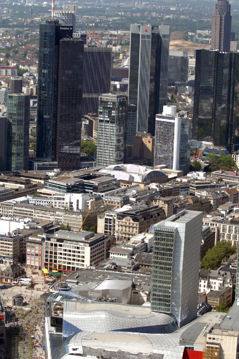 Frankfurt am Main aus der Vogelperspektive: Palais Quartier im Zentrum von Frankfurt / Main