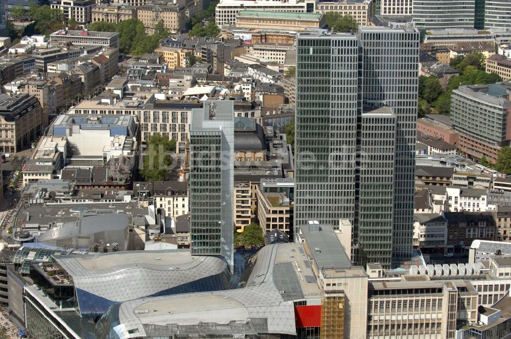 Frankfurt am Main aus der Vogelperspektive: Palais Quartier im Zentrum von Frankfurt / Main