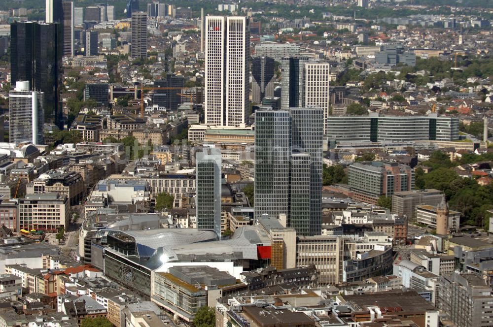 Frankfurt am Main von oben - Palais Quartier im Zentrum von Frankfurt / Main