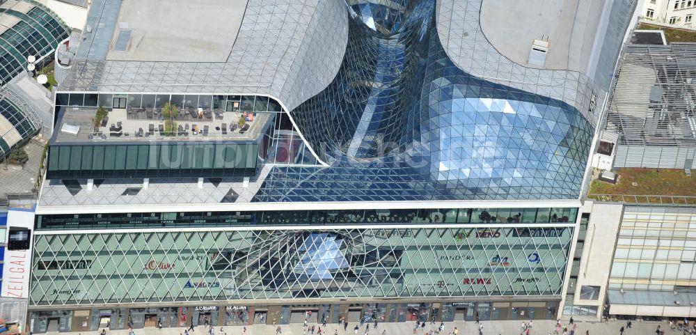 Frankfurt am Main von oben - Palais Quartier im Zentrum von Frankfurt / Main