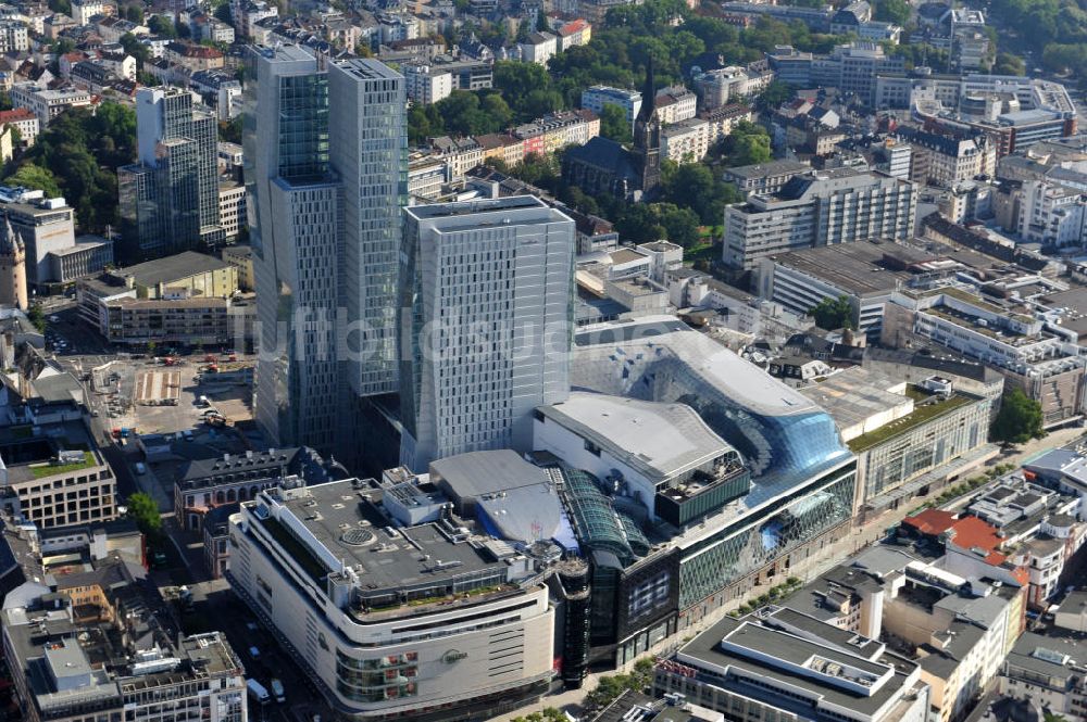 Frankfurt am Main von oben - Palais Quartier im Zentrum von Frankfurt / Main