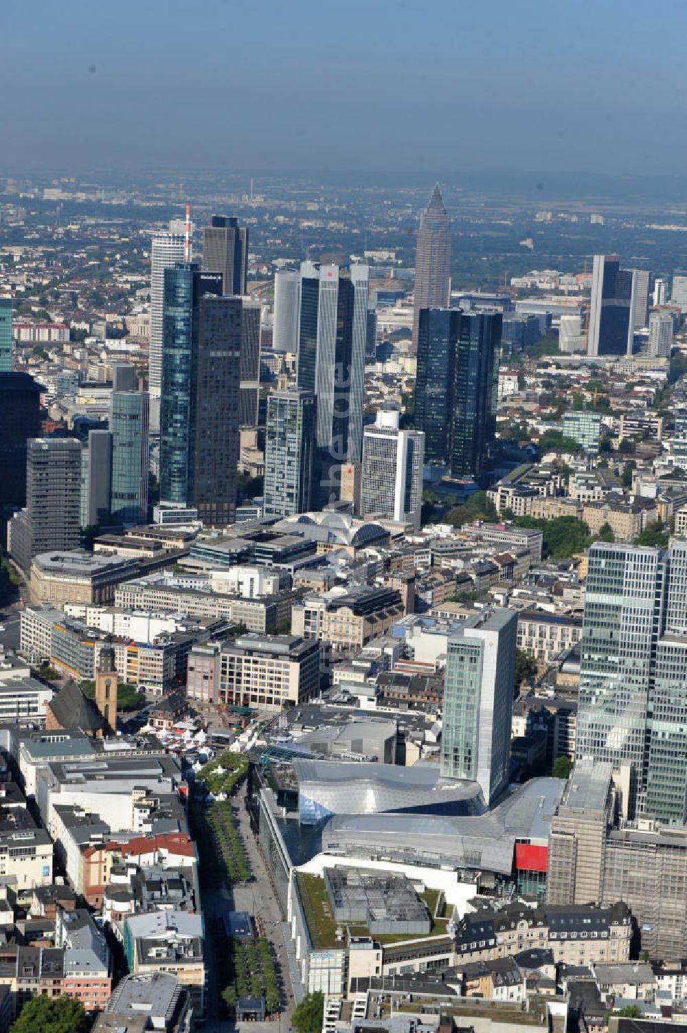 Frankfurt am Main aus der Vogelperspektive: Palais Quartier im Zentrum von Frankfurt / Main