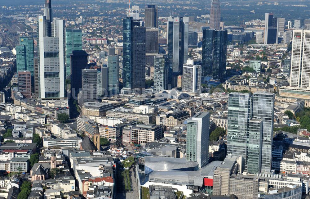 Luftaufnahme Frankfurt am Main - Palais Quartier im Zentrum von Frankfurt / Main