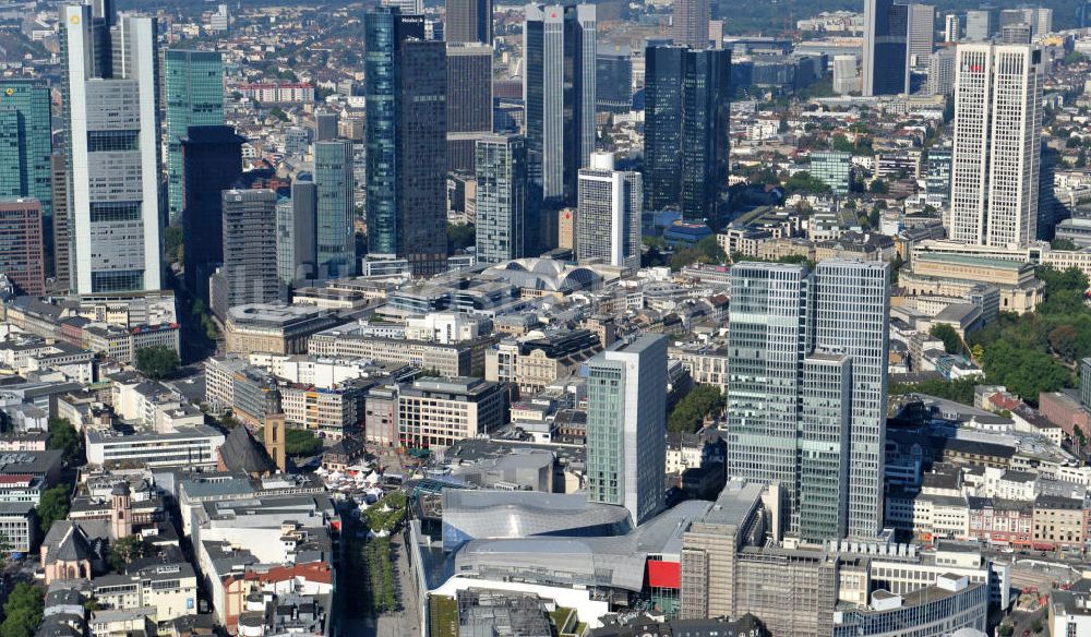 Frankfurt am Main von oben - Palais Quartier im Zentrum von Frankfurt / Main