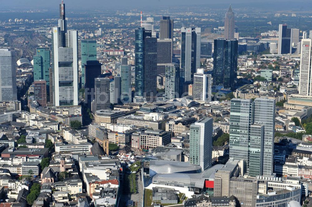 Frankfurt am Main aus der Vogelperspektive: Palais Quartier im Zentrum von Frankfurt / Main