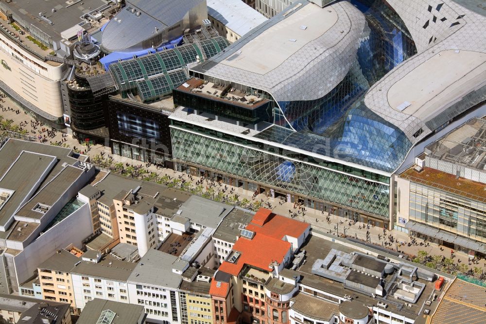 Frankfurt am Main aus der Vogelperspektive: Palais Quartier im Zentrum von Frankfurt Main in Hessen