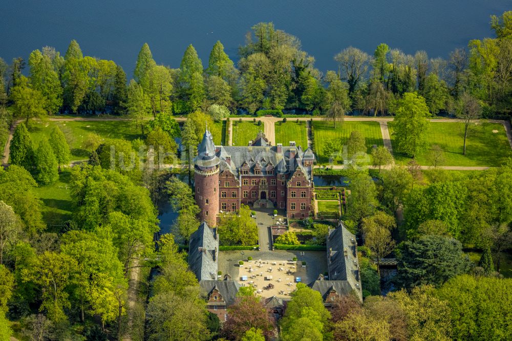 Luftaufnahme Nettetal - Palais des Schloss Chateauform' Schloss Krickenbeck in Nettetal im Bundesland Nordrhein-Westfalen, Deutschland