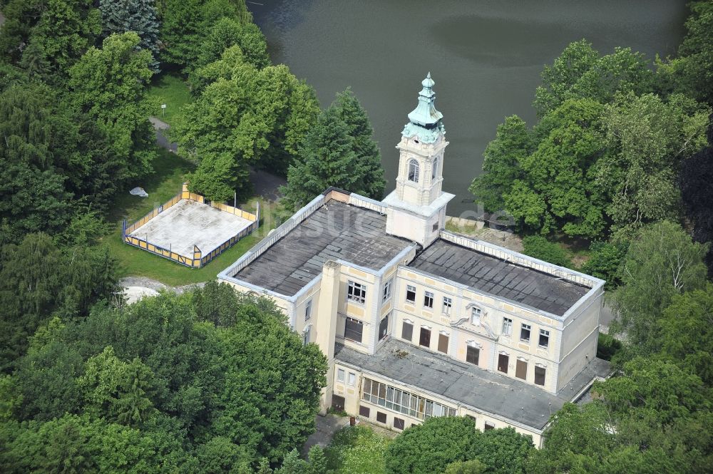 Luftbild Schönwalde - Palais des Schloss Dammsmühle in Schönwalde im Bundesland Brandenburg, Deutschland