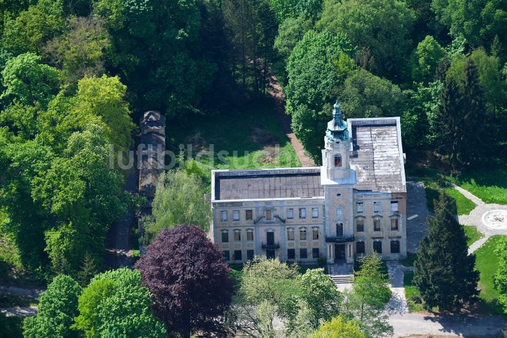 Luftbild Schönwalde - Palais des Schloss Dammsmühle in Schönwalde im Bundesland Brandenburg, Deutschland