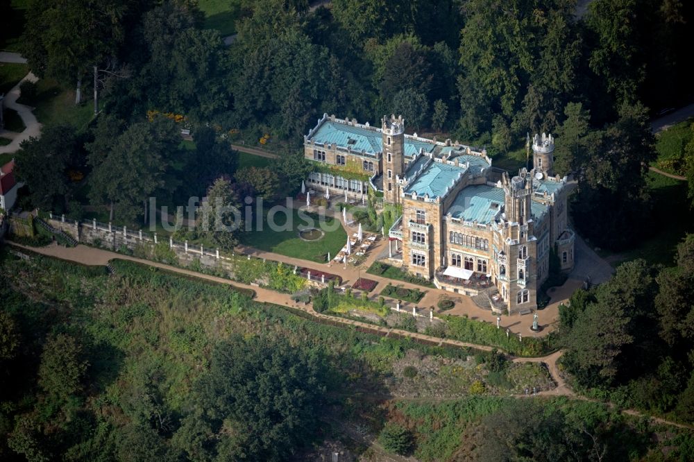 Dresden aus der Vogelperspektive: Palais des Schloss Eckberg in Dresden im Bundesland Sachsen, Deutschland