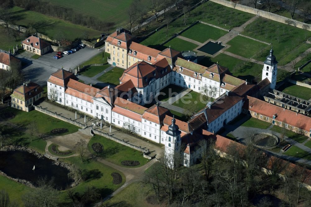 Luftbild Eichenzell - Palais des Schloss Fasanerie in Eichenzell im Bundesland Hessen