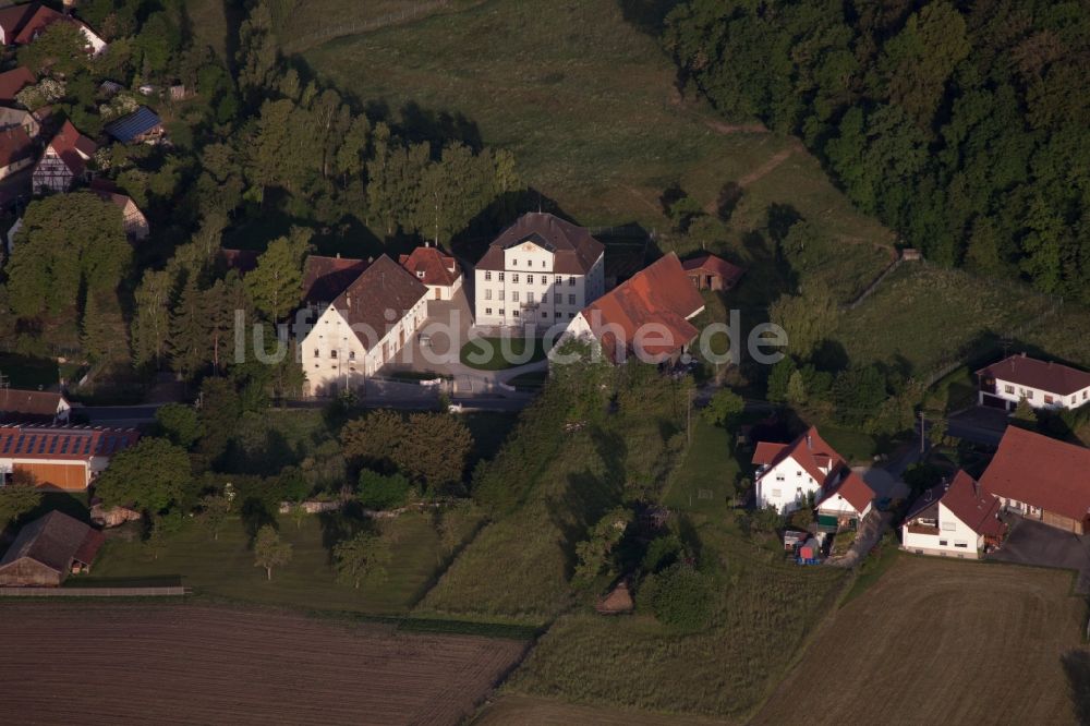 Luftbild Ehingen (Donau) - Palais des Schloss Granheim im Ortsteil Granheim in Ehingen (Donau) im Bundesland Baden-Württemberg, Deutschland